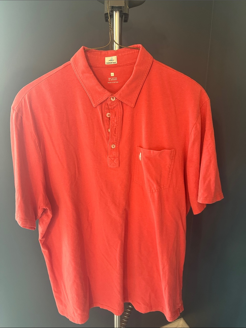 Johnnie-o dark coral Pocket Polo Shirt